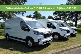 Maxus eDeliver9 gesloten bestelwagen 100% Elektrisch L3H2 89 kWh