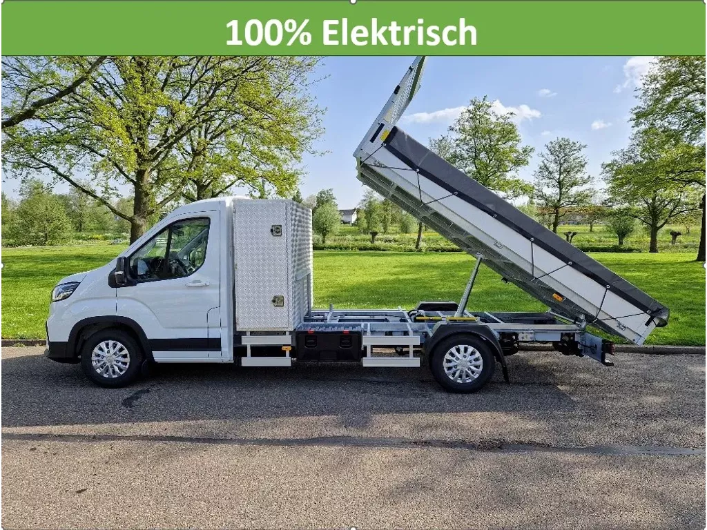 Maxus Deliver9 100% Elektrische chassis cabine Kieper e-Deliver 9 L4 CC Kast Kieper